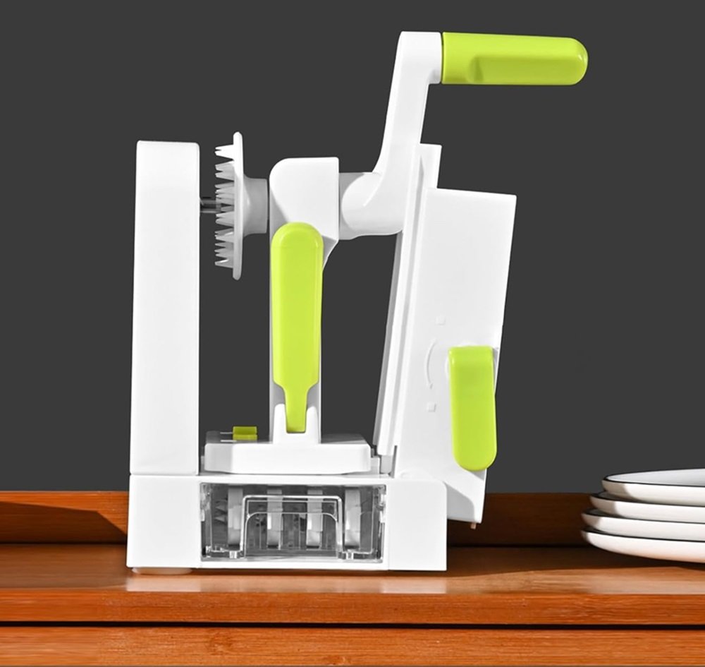 Espiralizador LENGSIDA para cortar verduras de manera fácil y rápida, creando espirales perfectas para ensaladas, pasta y más.